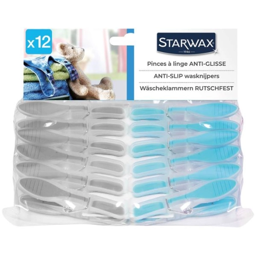 Pinces a linge extrafortes etui de 12 - STARWAX