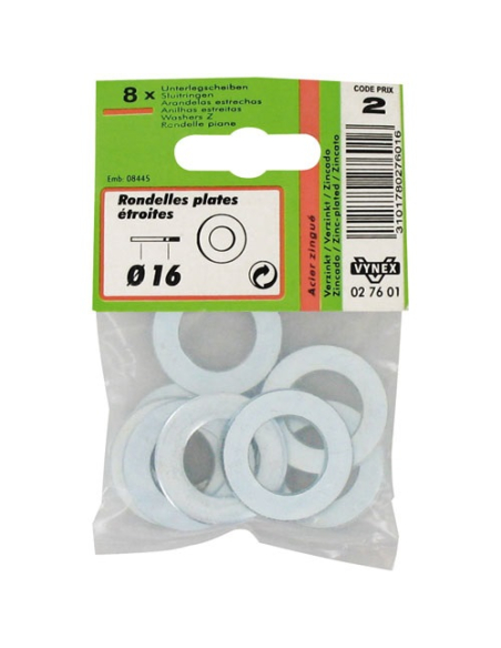 Rondelle étroite d16mm x8 en boîte - VYNEX