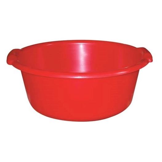 Bassine ronde 11l d38x16cm rouge - ALUMINIUM ET PLASTIQ