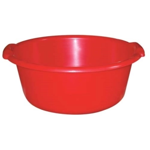Bassine ronde 11l d38x16cm rouge - ALUMINIUM ET PLASTIQ