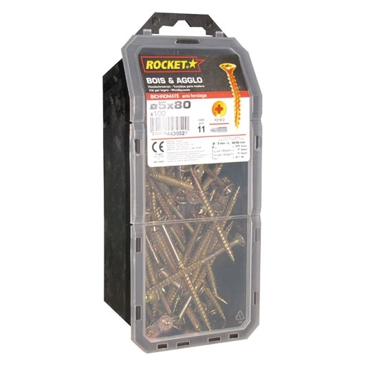 Vis rocket tf pozi 5x80 vybac 100p - ROCKET