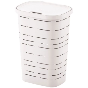 Coffre à linge signature 55l blanc - M-HOME