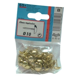 Clou tapissier acier doré 14mm sc - VYNEX