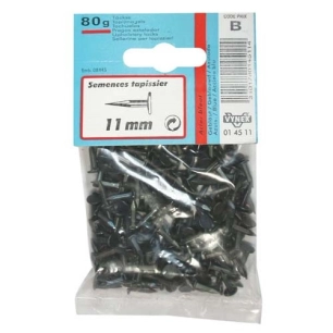 Semence tapissier acier bleu 11mm 80G - VYNEX