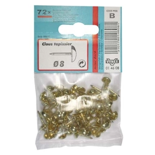 Clou tapissier acier doré 8mm sc - VYNEX