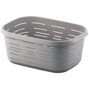 Panier à linge 48l signature gris - M-HOME