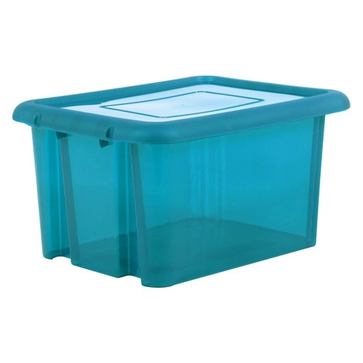 Boite de rangement Funny box 55l bleu canard acidulé - EDA
