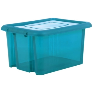 Boite de rangement Funny box 55l bleu canard acidulé - EDA