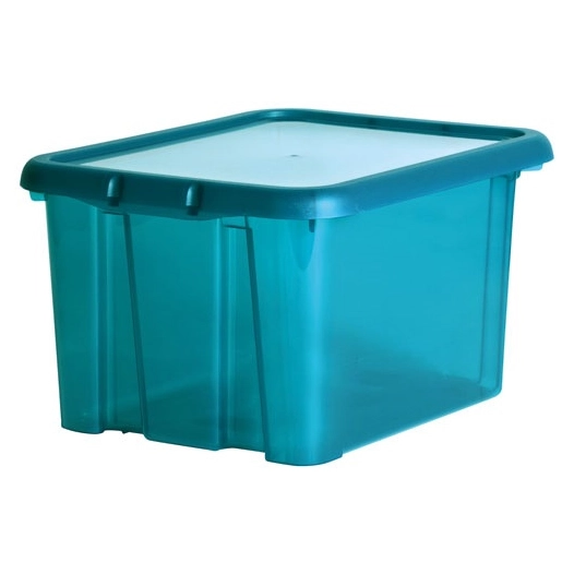 Boîte de rangement funny box 30L bleu canard acidulé - EDA