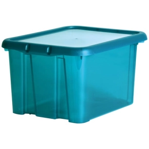 Boite de rangement Funny box 4l bleu canard acidulé - EDA