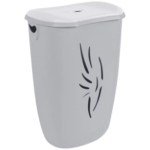 Coffre à linge Flora 40l gris béton - EDA