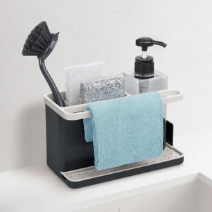 Panier organisateur ustensiles coin évier + distributeur savon - RAYEN