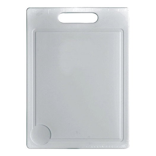 Planche à découper 35 x 25 cm - plastique - blanc - ALUMINIUM ET PLASTIQ