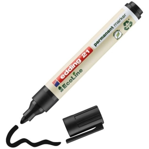 Marqueur 3mm permanent tous materiaux ecoline noir - EDDING