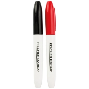 Marqueur lot de 2 rouge et noir - FISCHER DAREX