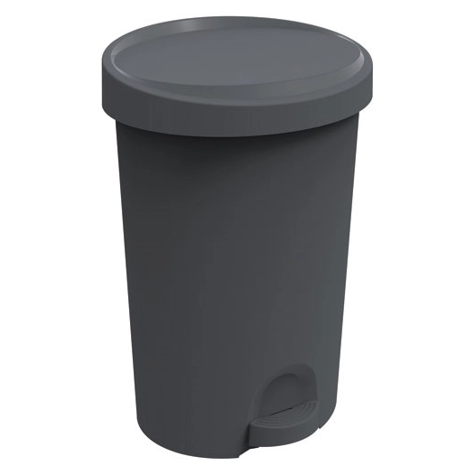 Poubelle à pédale Stepy 45l anthracite 40.9x35.1x60.4cm - EDA