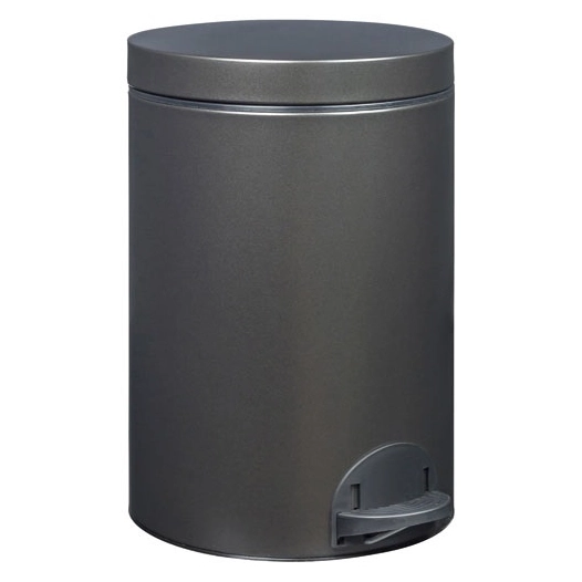 Poubelle à pédale 14 L Noir Basalte - Élora - ROSSIGNOL