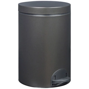 Poubelle à pédale 14 L Noir Basalte - Élora - ROSSIGNOL