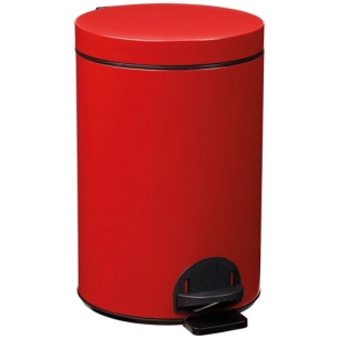 Poubelle à pédale 14 L Rouge Carmin - Élora - ROSSIGNOL