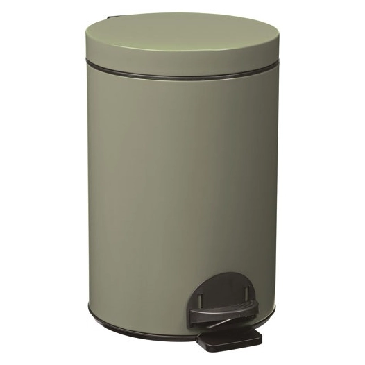Poubelle à pédale 14 L Gris Ciment - Élora - ROSSIGNOL