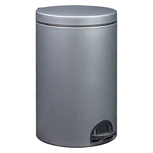 Poubelle à pédale 20 L Gris Métal - Élora - ROSSIGNOL