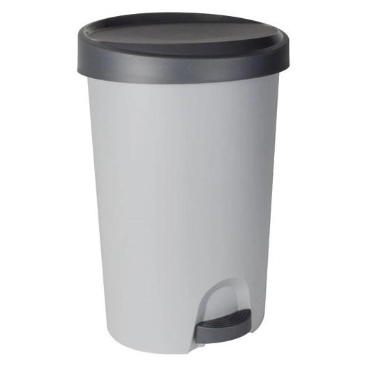 Poubelle à pédale Stepy 45l gris béton / anthracite - EDA