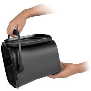 Seau compost 6l gris anthracite avec couvercle - EDA