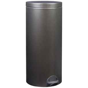 Poubelle à pédale 30 L Noir Basalte - Élora - ROSSIGNOL