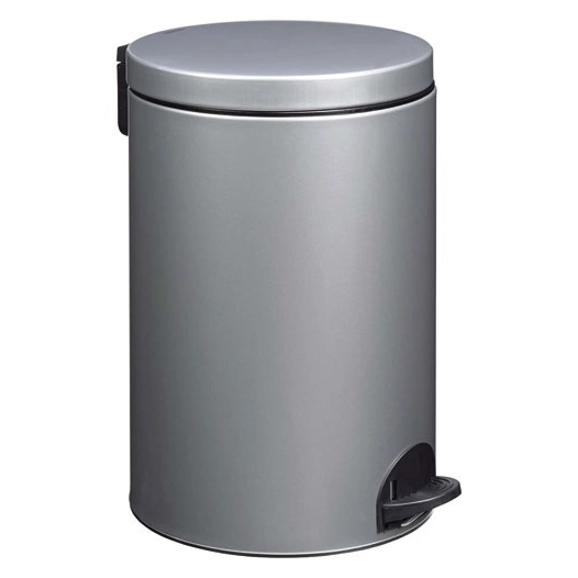 Poubelle à pédale - Sania 20 L gris métal - ROSSIGNOL