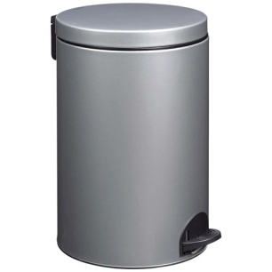 Poubelle à pédale - Sania 20 L gris métal - ROSSIGNOL