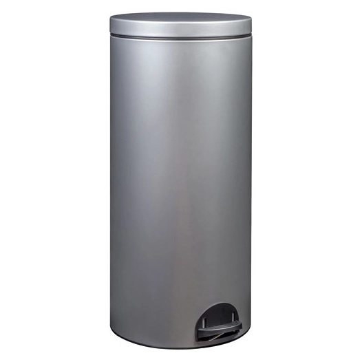Poubelle à pédale - Sania 30 L gris métal - ROSSIGNOL