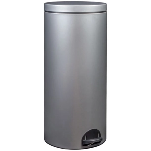 Poubelle à pédale - Sania 30 L gris métal - ROSSIGNOL