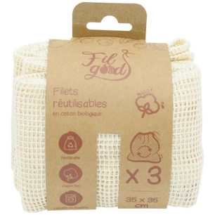 Lot de 3 filets 35 x 35 cm - FIL GOOD