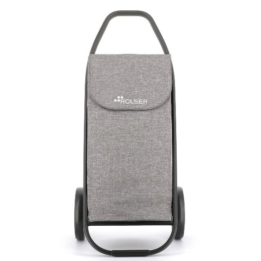 Poussette pliante 2r Com tweed 8 gris tube noir - ROLSER