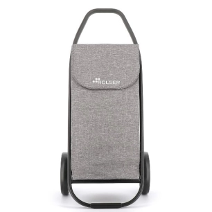 Poussette pliante 2r Com tweed 8 gris tube noir - ROLSER