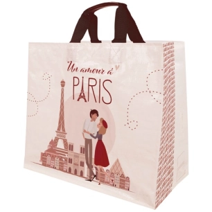 Sac cabas tisse amour paris 33l 43x20x38cm - SANS MARQUE