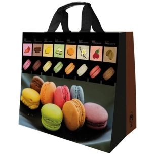 Cabas pp tisse macarons 30l 37x36cm - SANS MARQUE