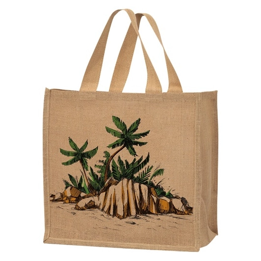 Cabas jute export case creole 37X23x36 cm - SANS MARQUE