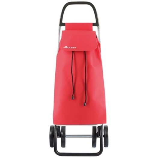 Poussette de marché 4 roues 43 L Rouge - LN Saquet 4 - ROLSER