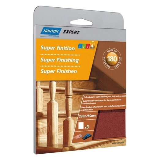 Toile abrasive superflex grain 180 x3 sc - NORTON