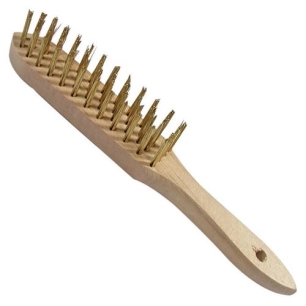 Brosse à manche laiton 4 rangs fil 0.35 - BROSSERIE CARDOT
