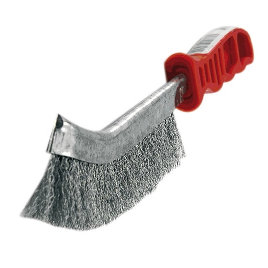 Brosse métal ergo poignée plastique fil acier - TIVOLY