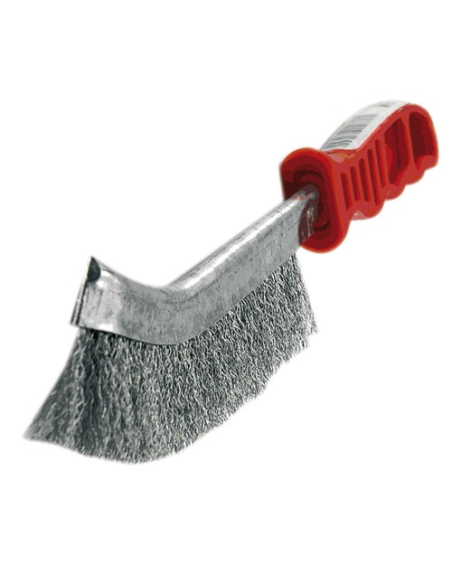 Brosse métal ergo poignée plastique fil acier - TIVOLY