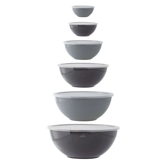 Set 6 saladiers avec couvercles - LACOR