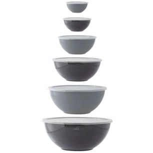 Set 6 saladiers avec couvercles - LACOR