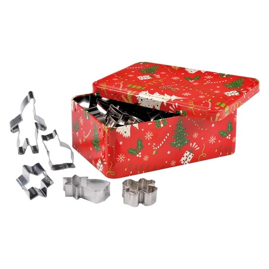 Boîte métal 25 emporte-pièces - Sapins - PATISSE