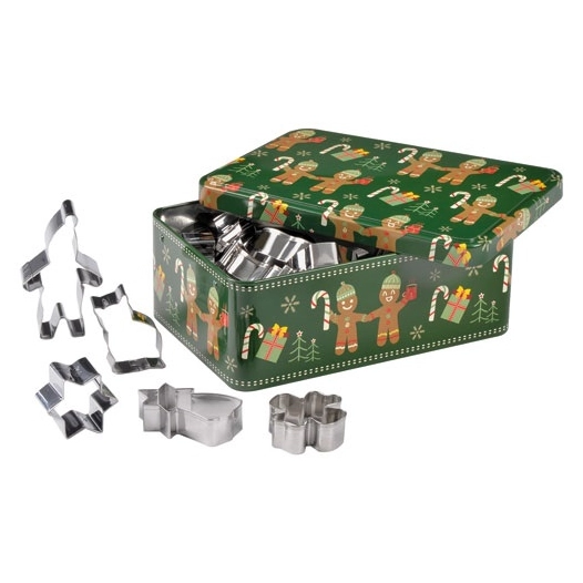 Boîte métal 25 emporte-pièces - Biscuits - PATISSE