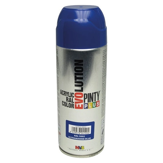 Bombe peinture brillante - bleu RAL5002 - 400 mL - PINTY