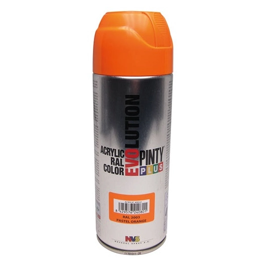 Bombe peinture brillante - orange pastel RAL2003 - 400 mL - PINTY