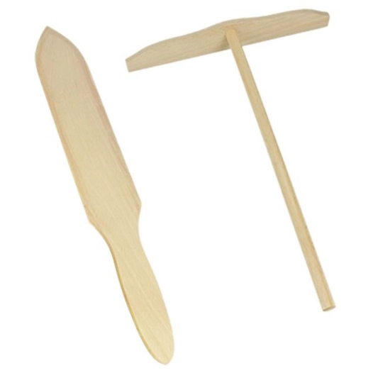 Lot Spatule + Raclette à crêpe - METALTEX